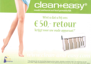 Inruilactie: Alleen bij aankoop van Waxing Spa 6 refills (groothandels uitgesloten) en niet icm beurskorting of andere acties.